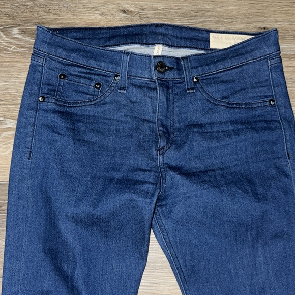 Rag & Bone High Rise Blue Skinny Jeans - Size 28in - Picture 2 of 8